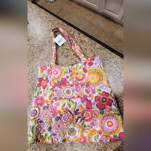 Vera Bradley Curvy Tote in clementine
